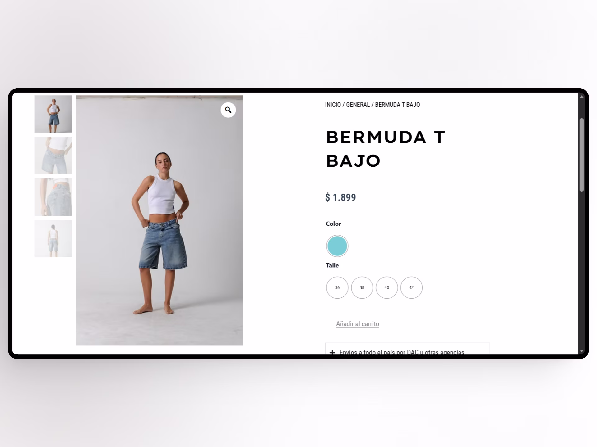pagina de producto hecha por diseñador ecommerce uruguay