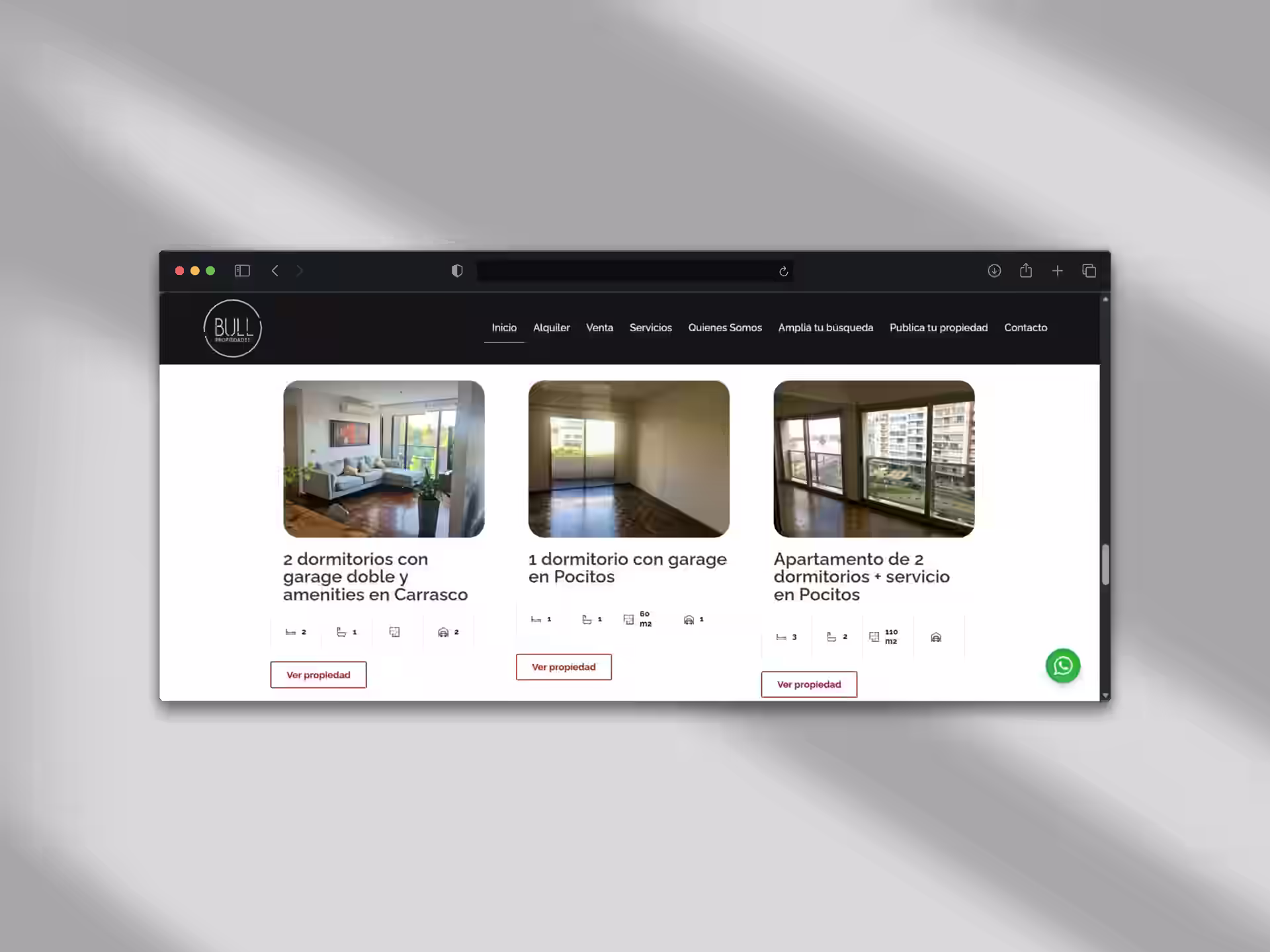 portal inmobiliario con catalogo online